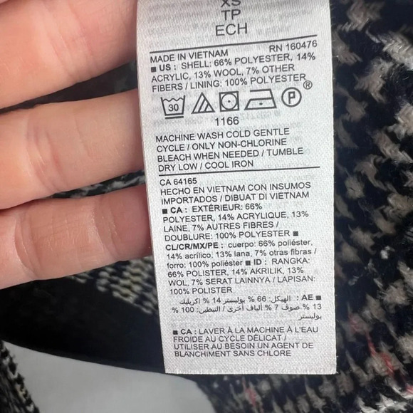 Old Navy Colorful Houndstooth Blazer Jacket Size XS‎ - Picture 8 of 9